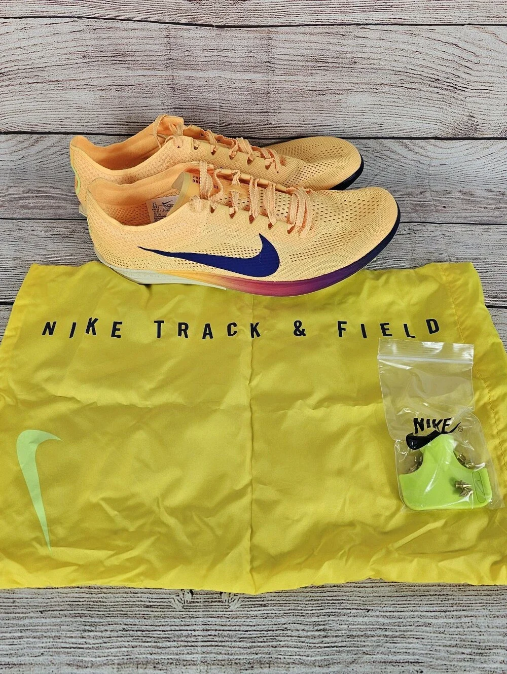 Nike Dragonfly 2 Track & Field Distance Spikes Citron FD8413-800 Mens Size 9.5